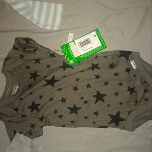 Grey modern moments boy onesie